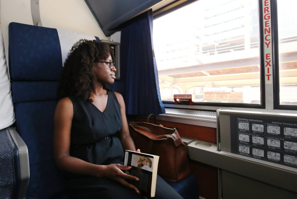 Amtrak passengers at WUS