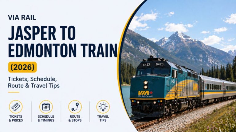VIA Rail Jasper to Edmonton Train (2026)