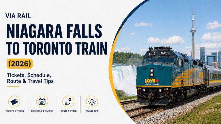 VIA Rail Niagara Falls to Toronto Train (2026)