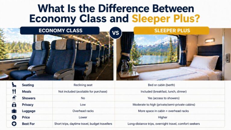 What Is the Difference Between VIA Rail Economy Class and Sleeper Plus (2026)