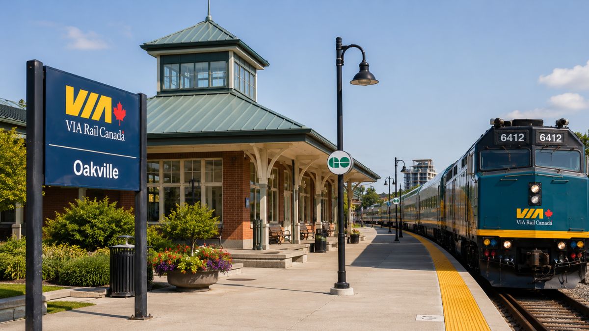VIA Rail Canada Oakville Station 2026