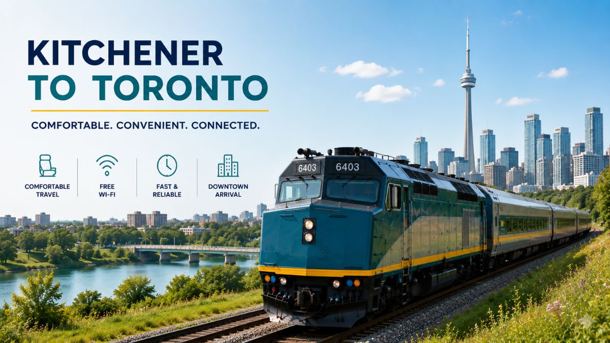 VIA Rail Kitchener to Toronto Train 2026