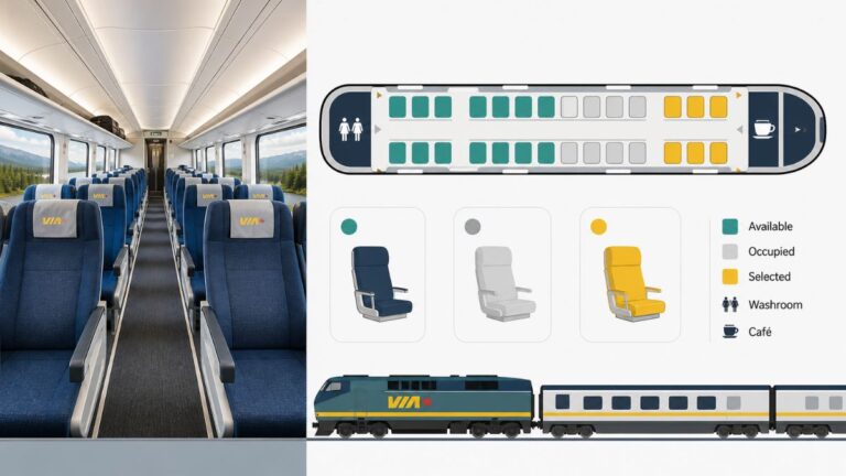 VIA Rail Seating Map 2026