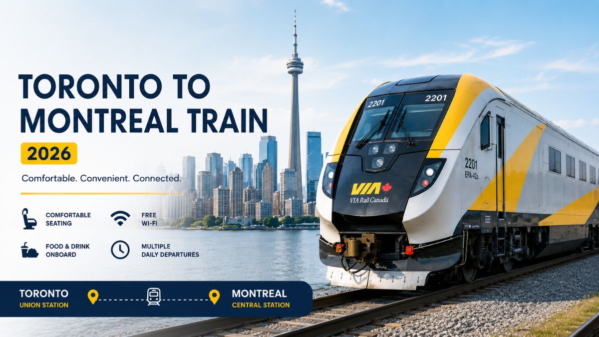 VIA Rail Toronto to Montreal Train 2026