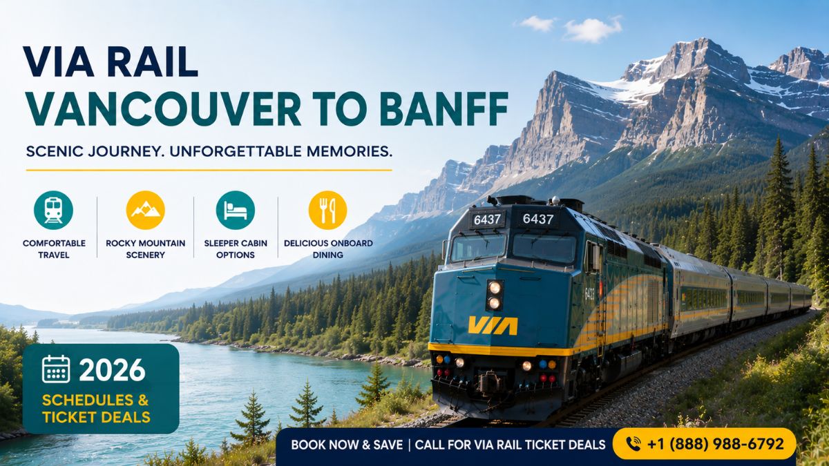 VIA Rail Vancouver to Banff Train 2026
