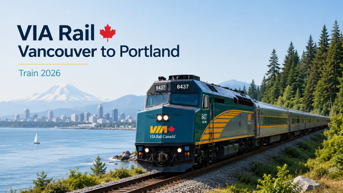 VIA Rail Vancouver to Portland Train 2026