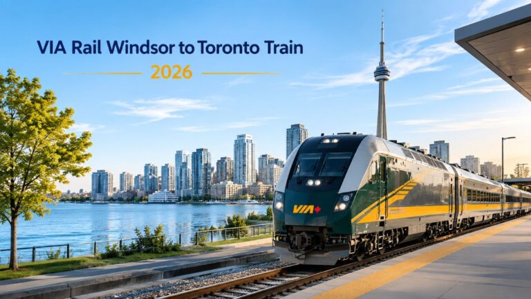 VIA Rail Windsor to Toronto Train 2026