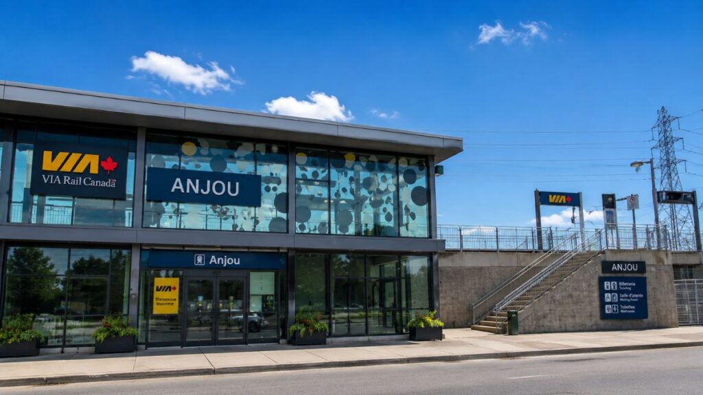 Via Rail Anjou Train Station