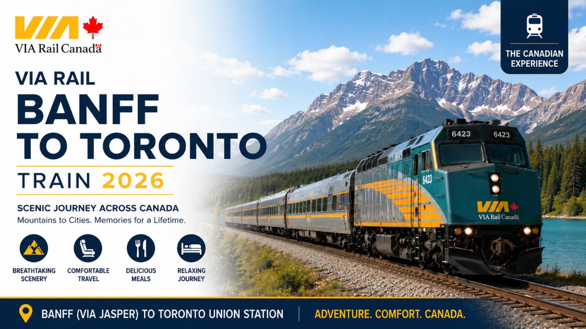 VIA Rail Banff to Toronto Train 2026