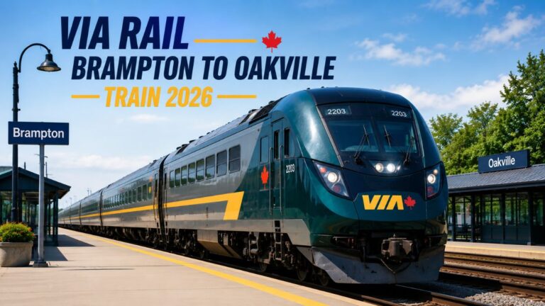 VIA Rail Brampton to Oakville Train 2026