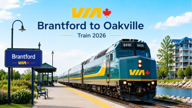 VIA Rail Brantford to Oakville Train 2026