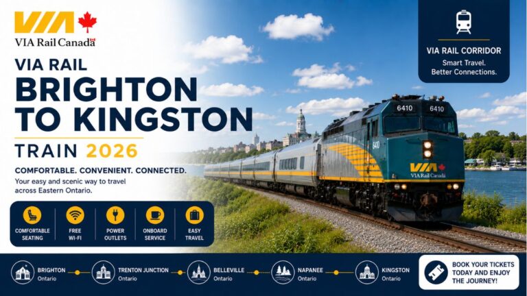 VIA Rail Brighton to Kingston Train 2026