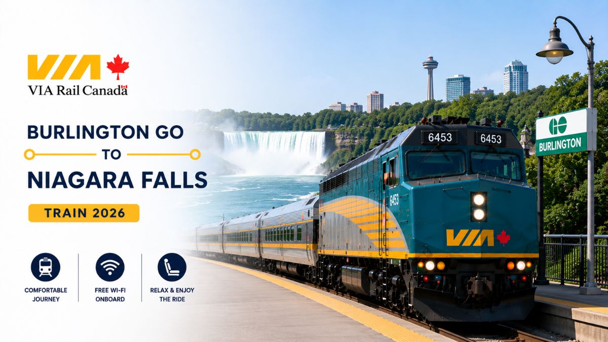 VIA Rail Burlington GO to Niagara Falls Train 2026