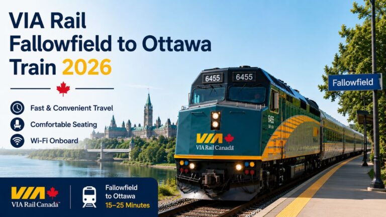 VIA Rail Fallowfield to Ottawa Train 2026