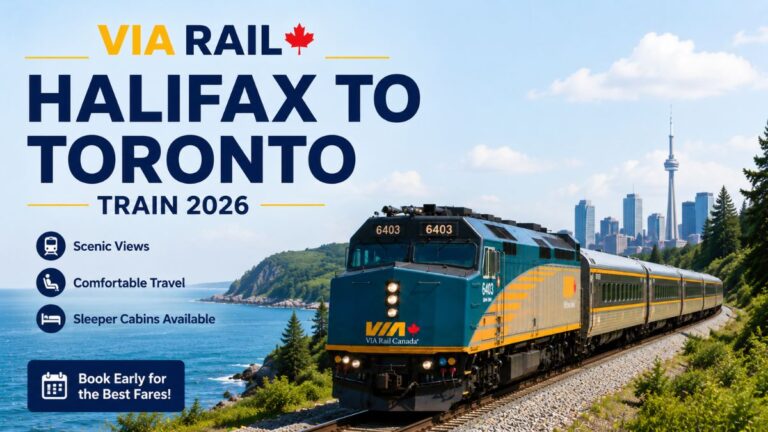 VIA Rail Halifax to Toronto Train 2026