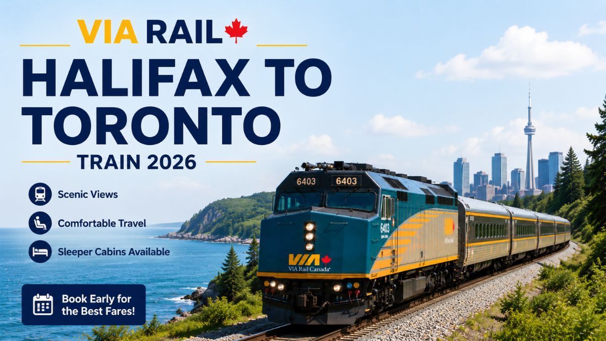 VIA Rail Halifax to Toronto Train 2026