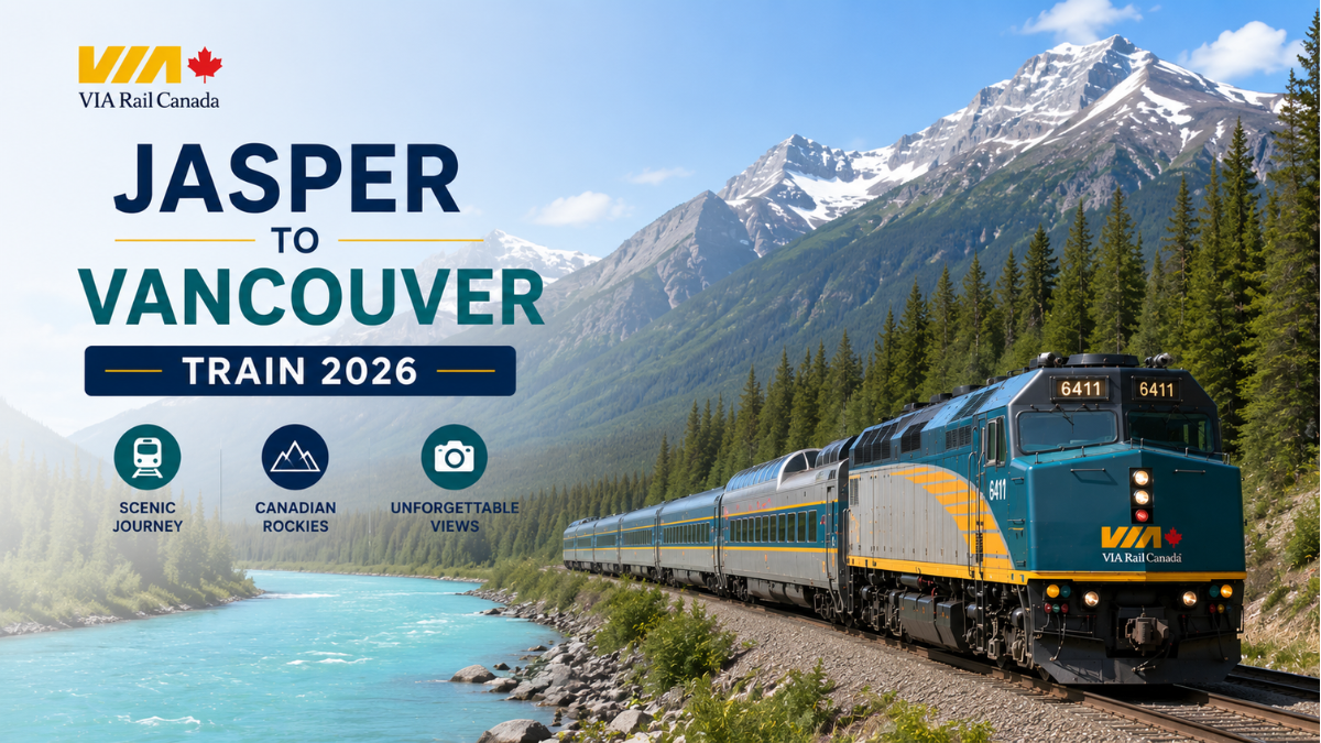VIA Rail Jasper to Vancouver Train 2026