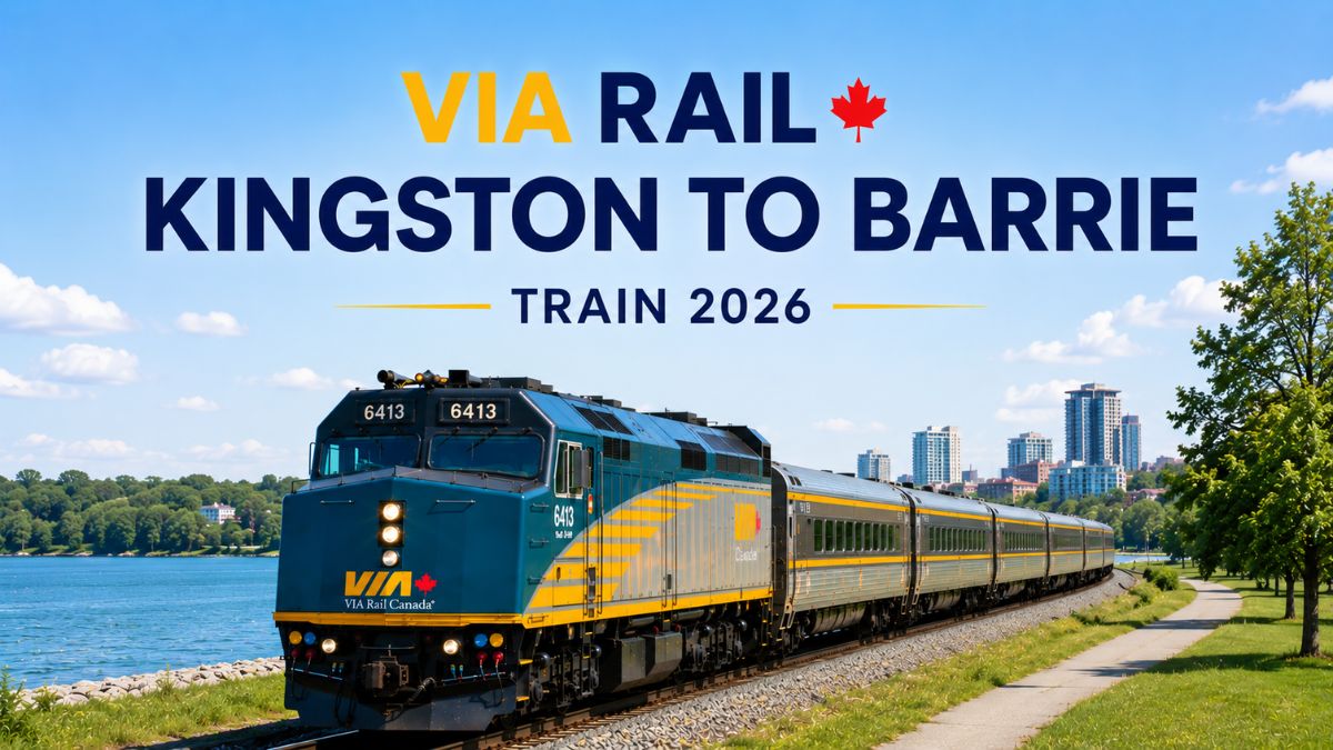 VIA Rail Kingston to Barrie Train 2026