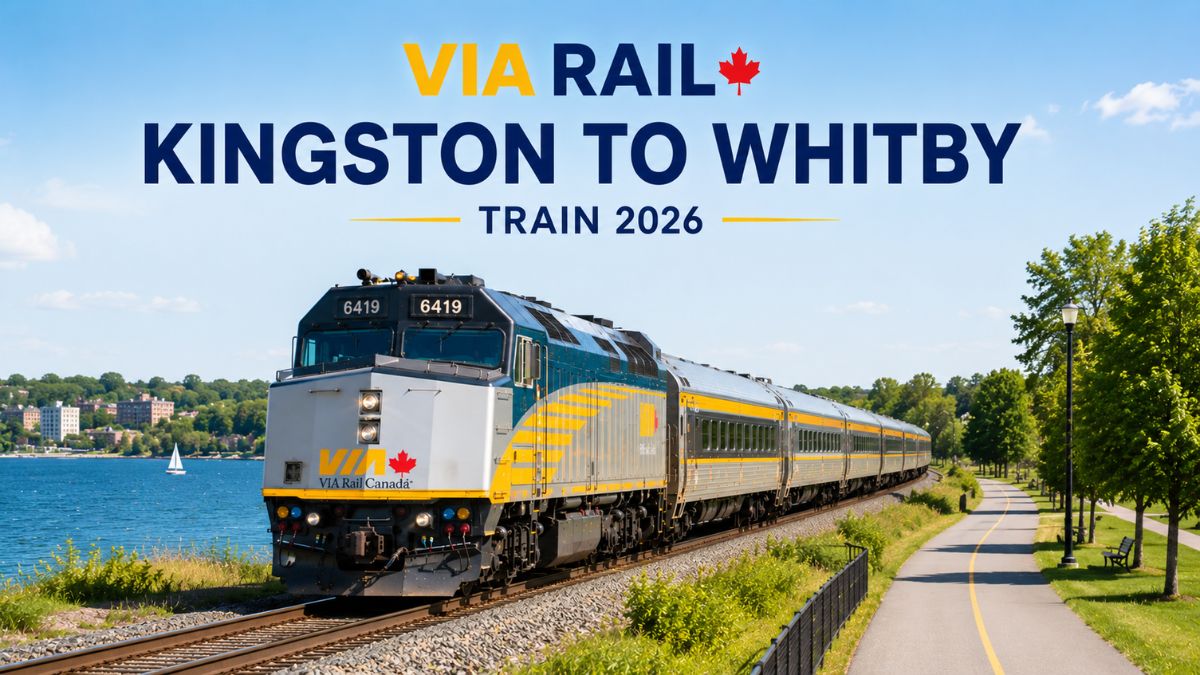 VIA Rail Kingston to Whitby Train 2026