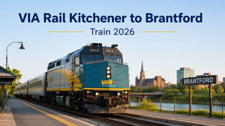 VIA Rail Kitchener to Brantford Train 2026