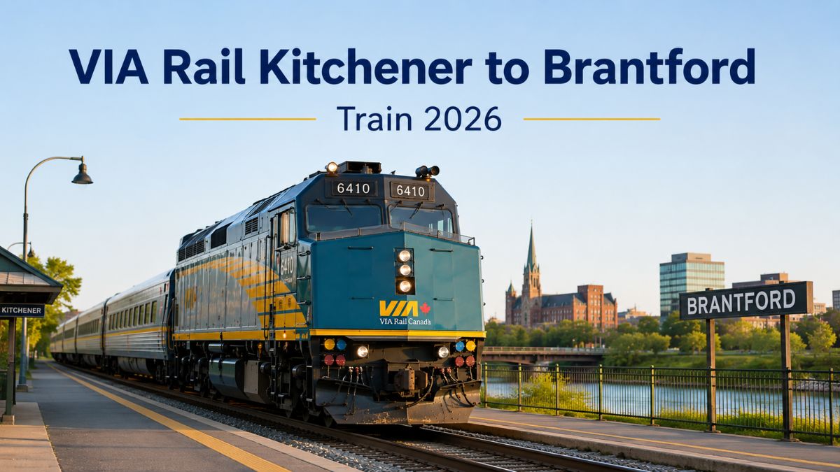 VIA Rail Kitchener to Brantford Train 2026