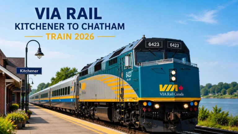 VIA Rail Kitchener to Chatham Train 2026
