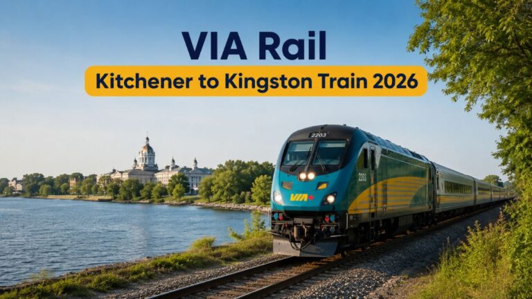 VIA Rail Kitchener to Kingston Train 2026