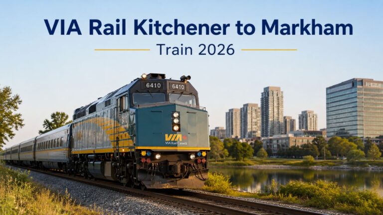 VIA Rail Kitchener to Markham Train 2026