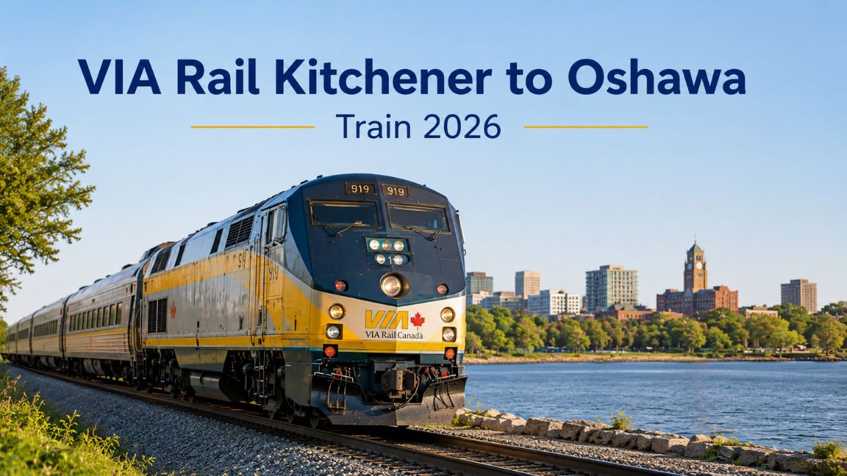 VIA Rail Kitchener to Oshawa Train 2026