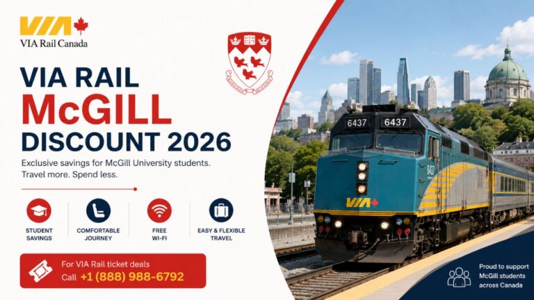 VIA Rail McGill Discount 2026