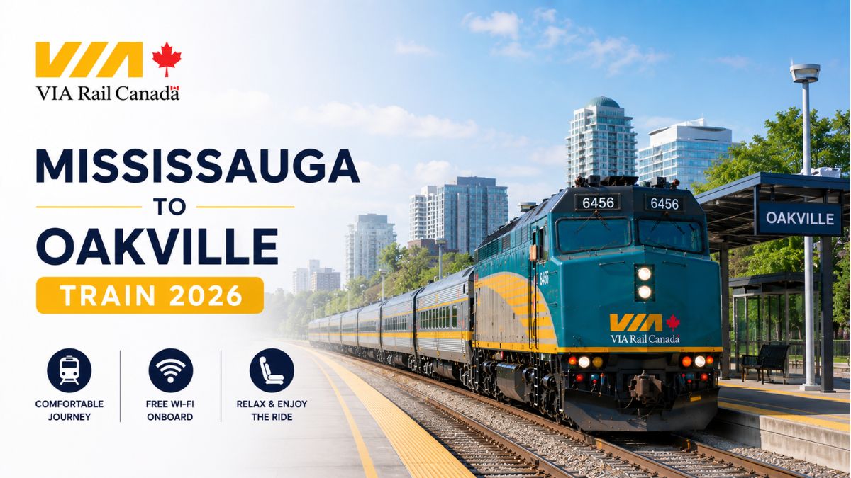 VIA Rail Mississauga to Oakville Train 2026
