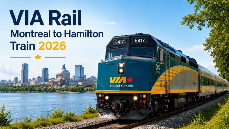 VIA Rail Montreal to Hamilton Train 2026