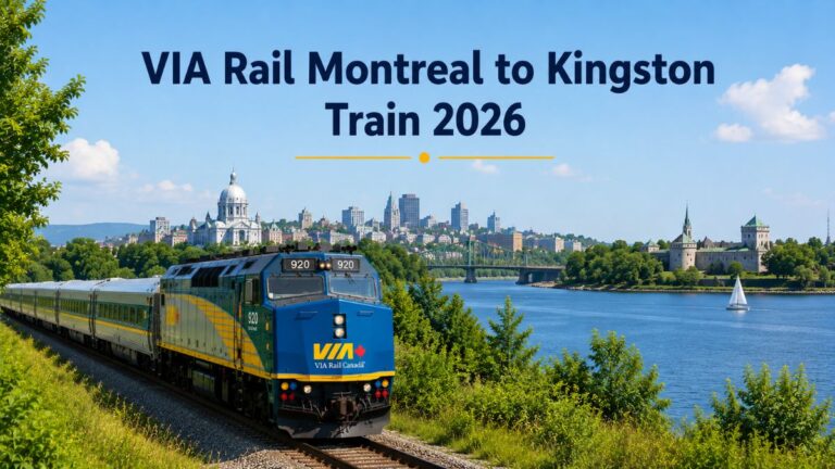 VIA Rail Montreal to Kingston Train 2026