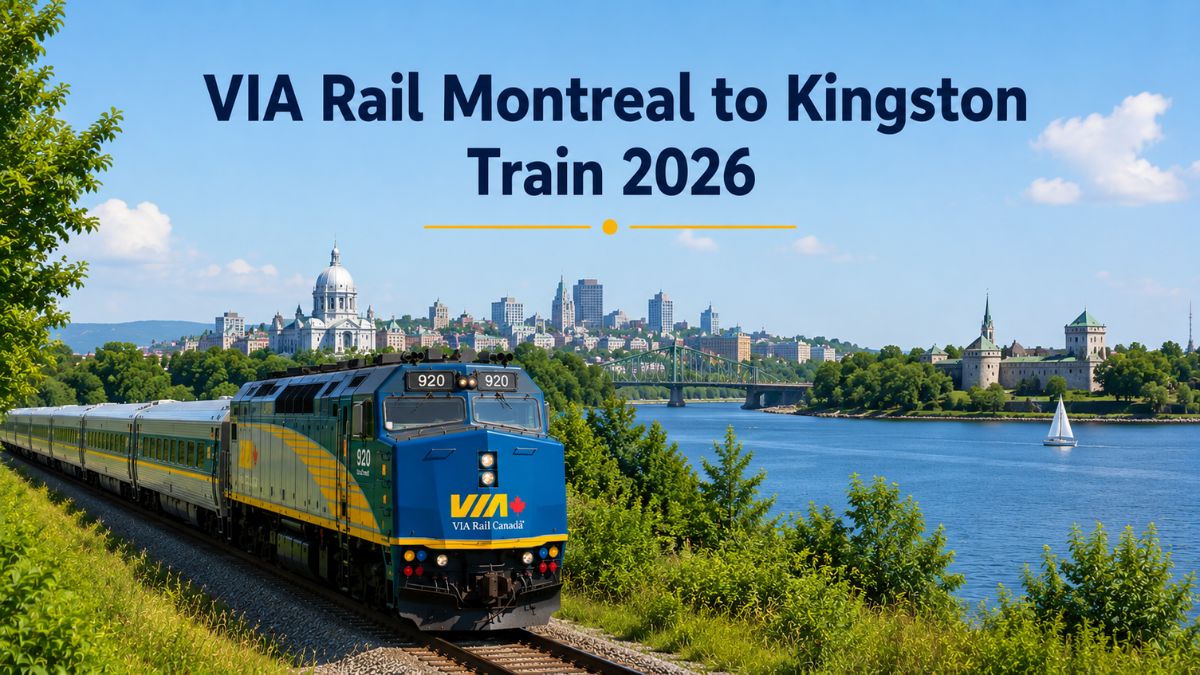 VIA Rail Montreal to Kingston Train 2026