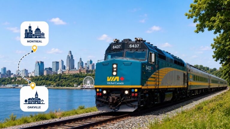 VIA Rail Montreal to Oakville Train 2026