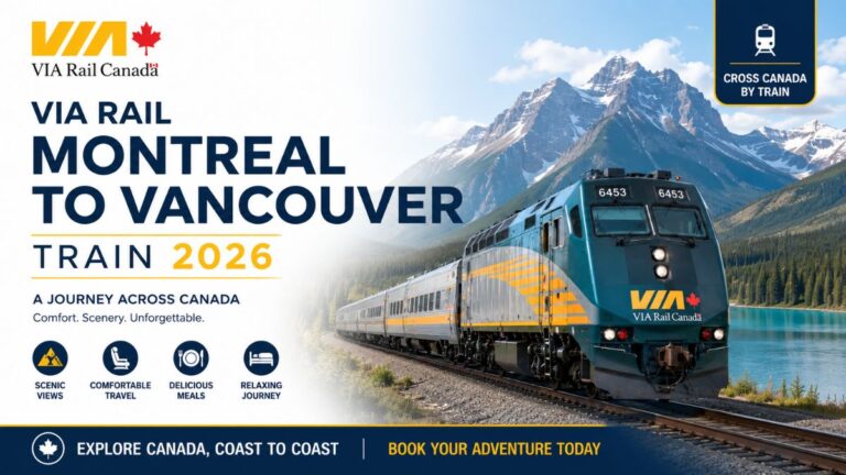 VIA Rail Montreal to Vancouver Train 2026