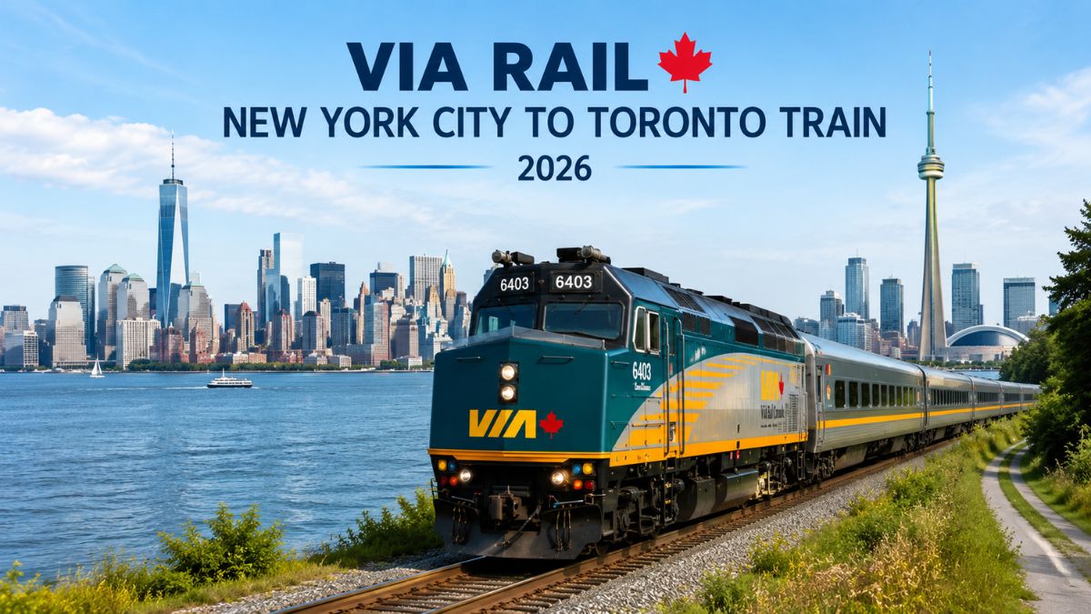 VIA Rail New York City to Toronto Train 2026
