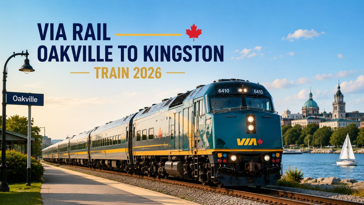 VIA Rail Oakville to Kingston Train 2026