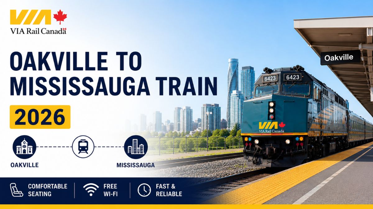 VIA Rail Oakville to Mississauga Train 2026