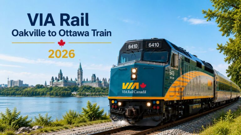 VIA Rail Oakville to Ottawa Train 2026