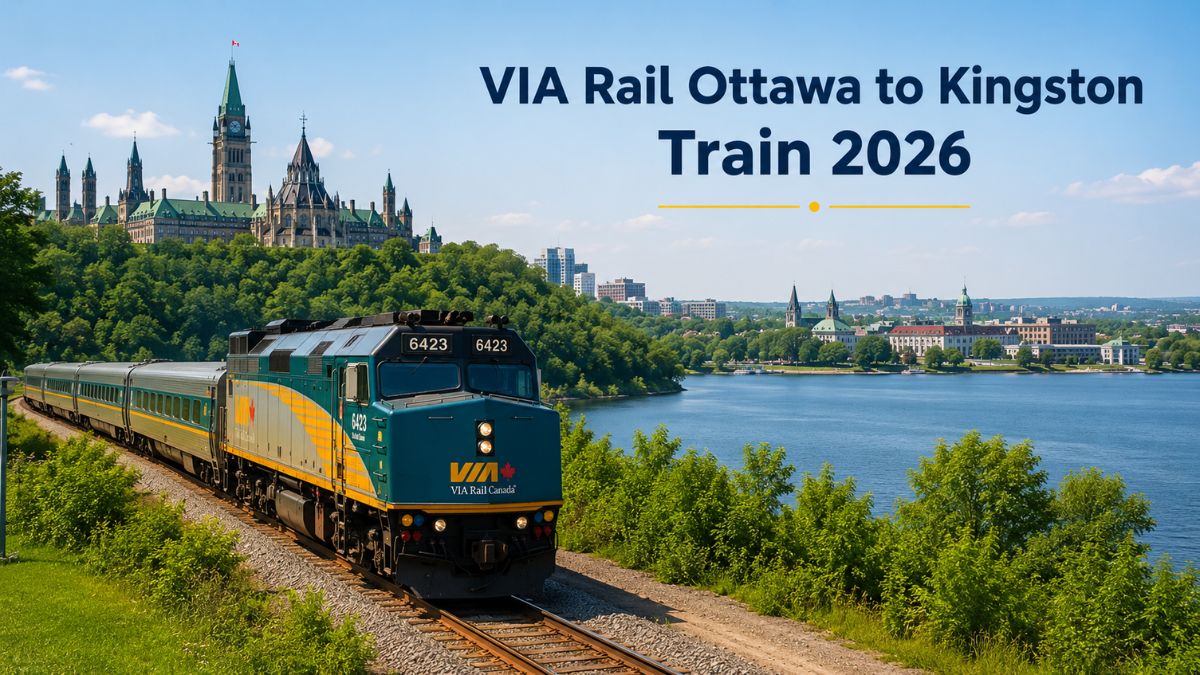 VIA Rail Ottawa to Kingston Train 2026
