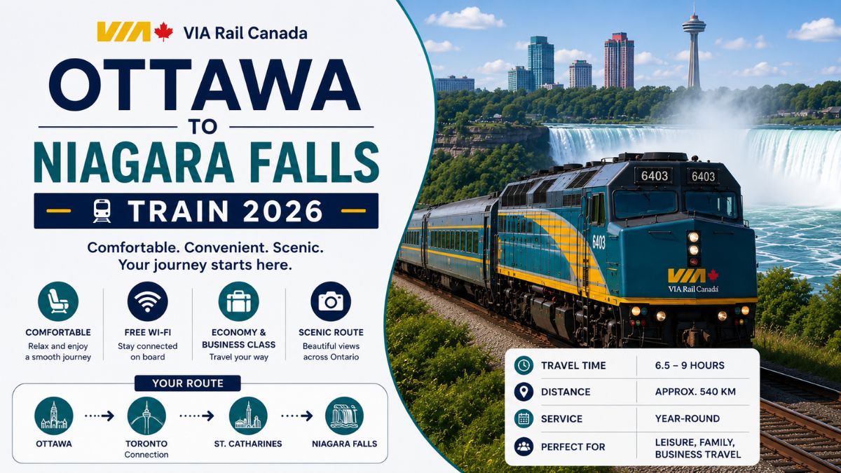 VIA Rail Ottawa to Niagara Falls Train 2026