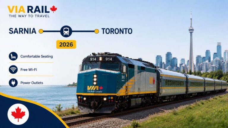 VIA Rail Sarnia to Toronto Train 2026