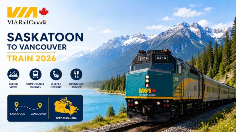 VIA Rail Saskatoon to Vancouver Train 2026