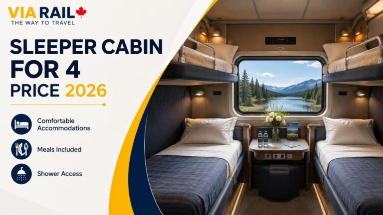 VIA Rail Sleeper Cabin for 4 Price 2026