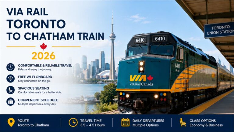 VIA Rail Toronto to Chatham Train 2026