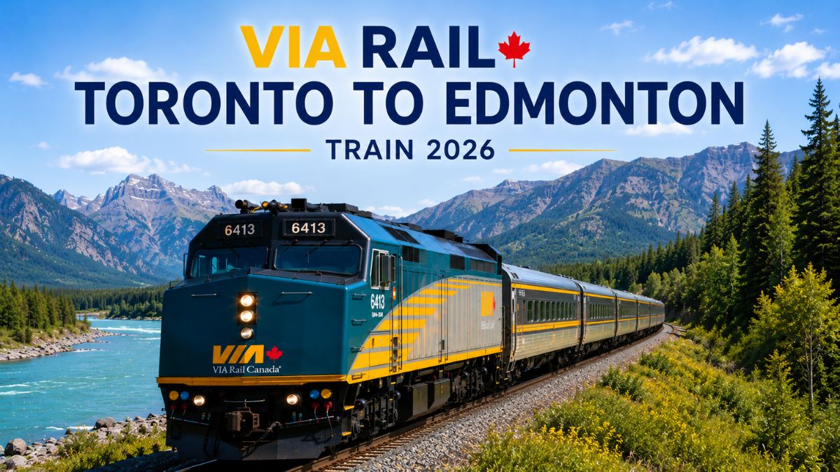 VIA Rail Toronto to Edmonton Train 2026