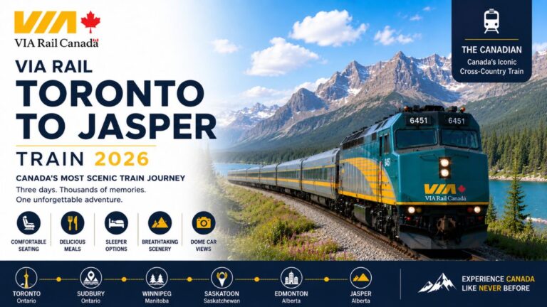 VIA Rail Toronto to Jasper Train 2026