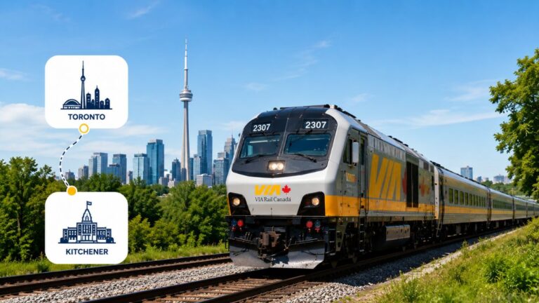 VIA Rail Toronto to Kitchener Train 2026