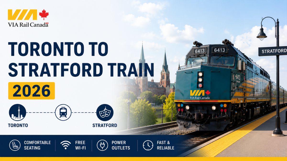 VIA Rail Toronto to Stratford Train 2026